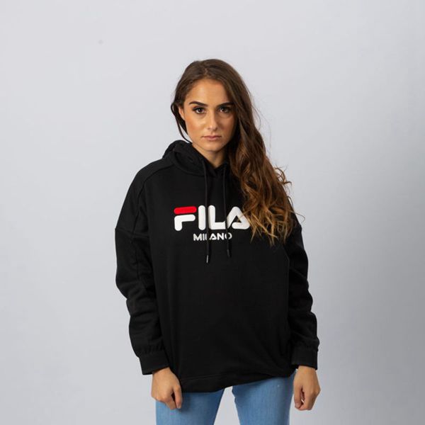 Sudaderas Fila Mujer Negras - Milano - España 043769YJN